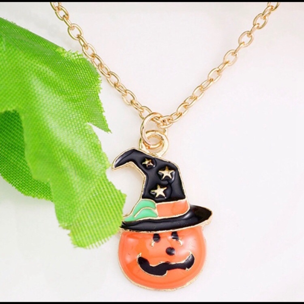 Atelier Sona Jack’O Lantern Halloween Necklace
